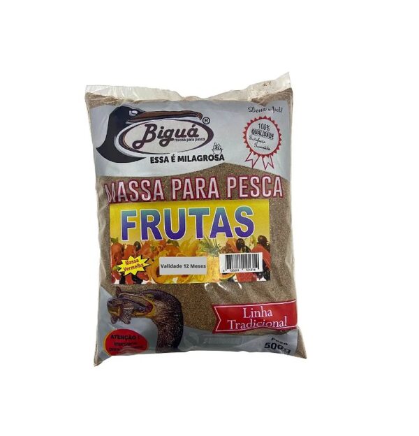Massa em pó para pesca sabor Frutas